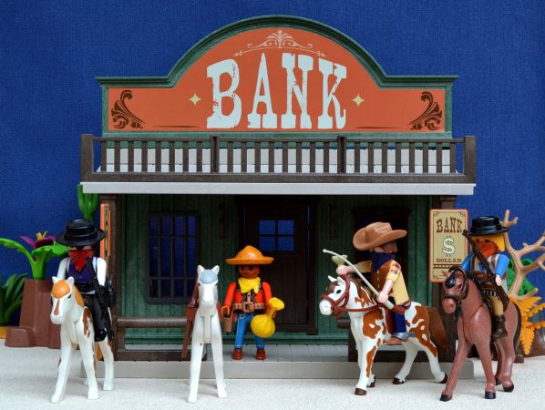 Luare de ostatici la o bancă