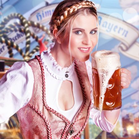 Un bețiv care promisese că se lasă de băut, se duce la Oktoberfest: – Un pahar de lapte dulce!