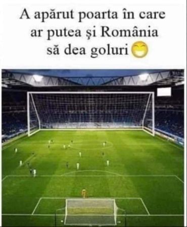 Poarta de fotbal specială pentru români