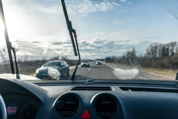 Bubulina dă jos ștergătoarele de la mașină