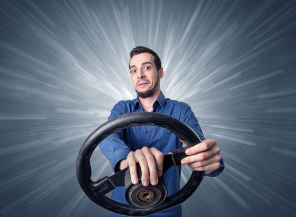 Polițistul și șoferul grăbit