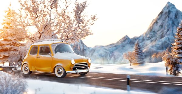 Polițistul către șofer: - V-ați echipat de iarnă?