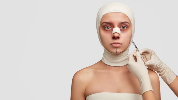 Soțul merge cu soția la un estetician